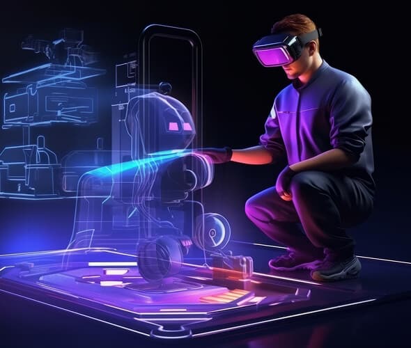 man with vr