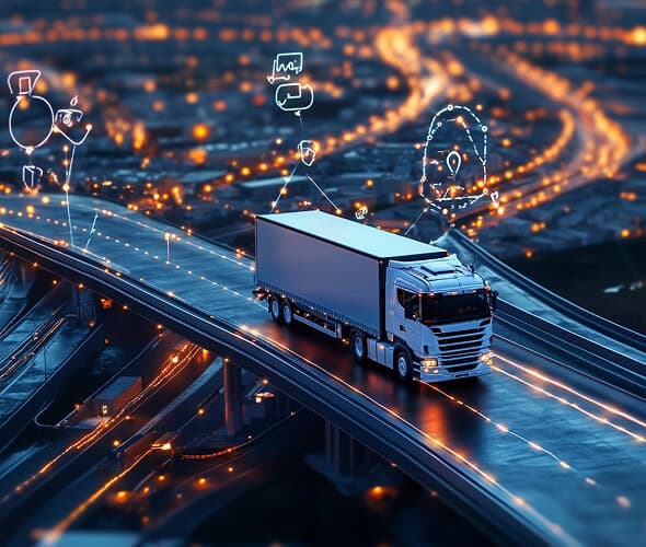 goods carrier moving