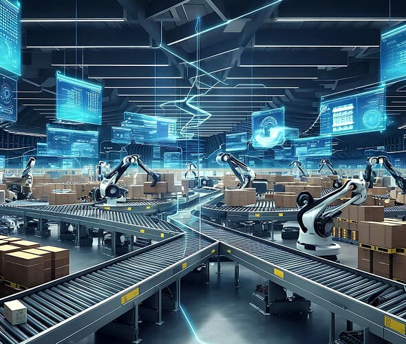 robotic arm in factory