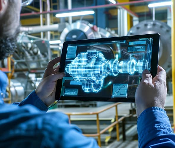 machinery inspection in tablet