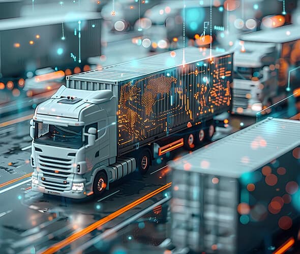 trucks image ai generated